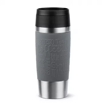 Cestovný hrnček EMSA Travel Mug Classic 360 ml sivý nerezový cestovný hrnček