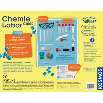 Kosmos Chemielabor C1000, experimentálna súprava, chémia, 10 rokov