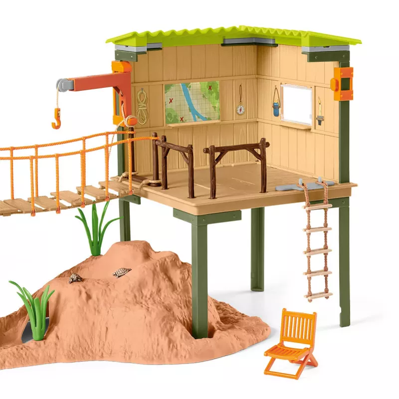 Zoo schleich WILD LIFE strážna dobrodružná stanica viacfarebná 3-8 rokov