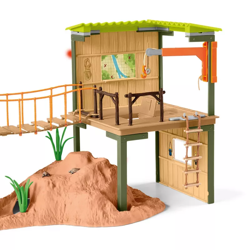 Zoo schleich WILD LIFE strážna dobrodružná stanica viacfarebná 3-8 rokov