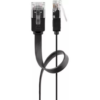 Sieťový kábel Goobay 95380 RJ-45 Cat6 1 m čierny