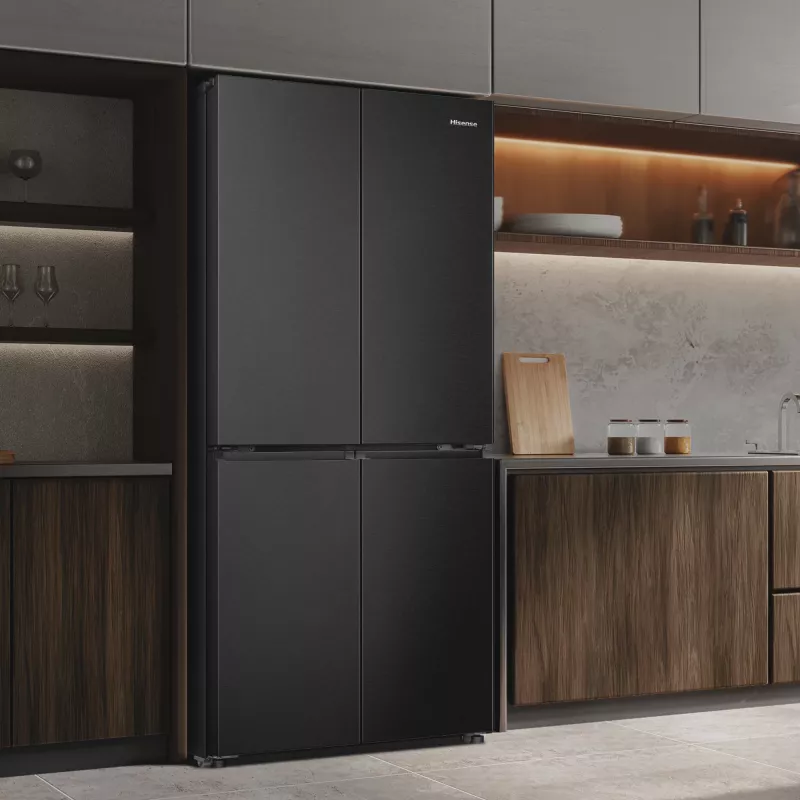 Hisense RQ5P470SAFD voľne stojaca 483 l čierna, nerez