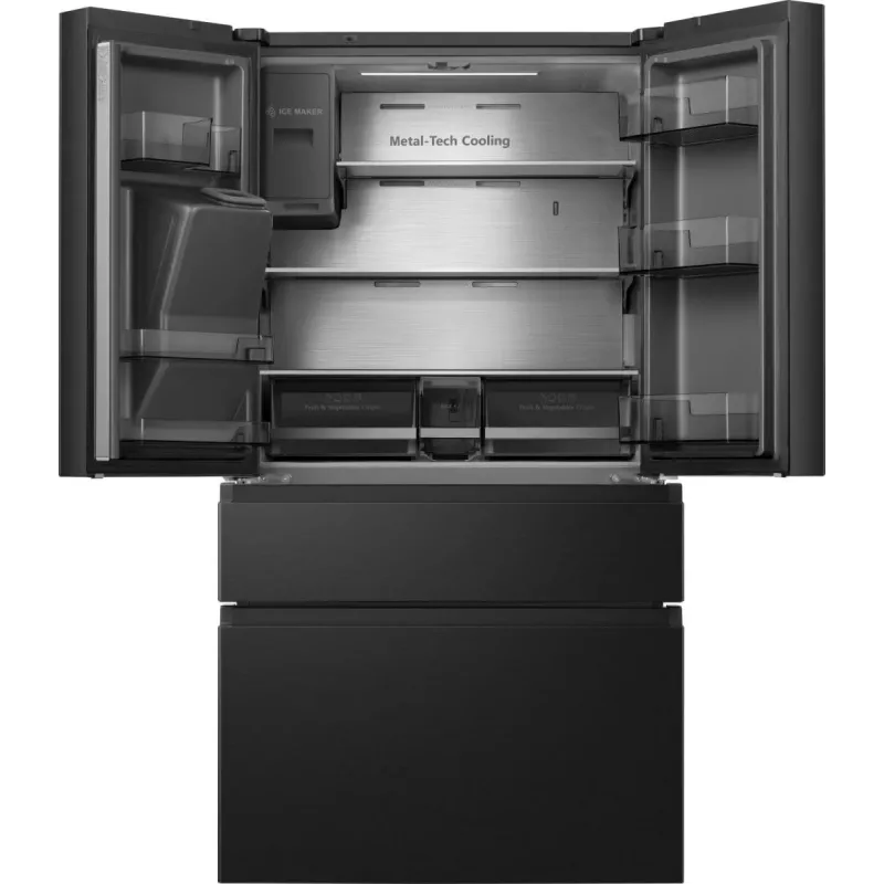 Hisense RF728N4SBFE side-by-side chladnička voľne stojaca 560 l čierna
