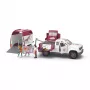 schleich HORSE CLUB Mobilná veterinárka s prívesom, zvieratá, kone, 5 rokov, viacfarebná