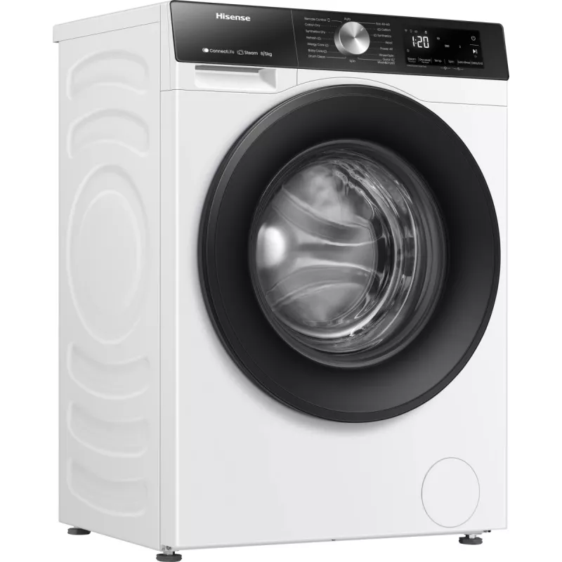 Hisense WD3S8043BW3 práčka so sušičkou voľne stojaca predné plnenie biela