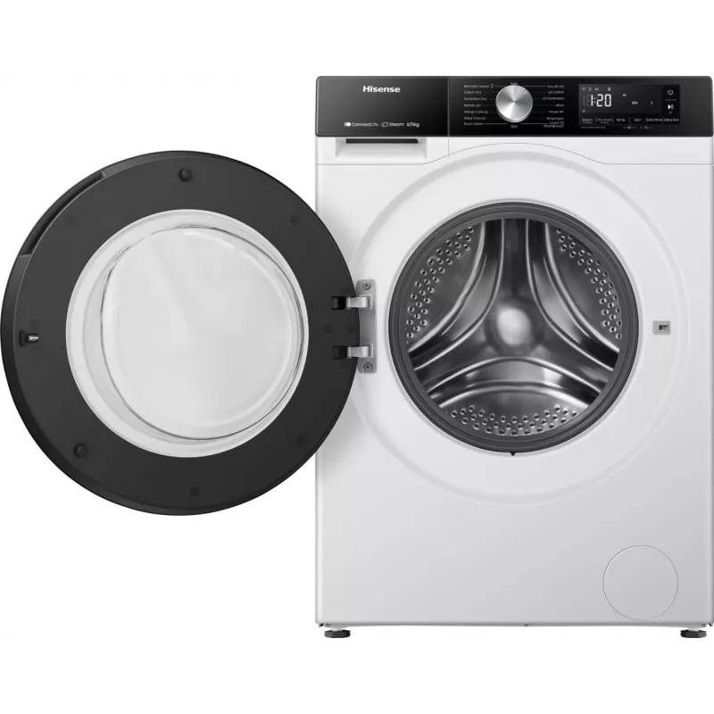 Hisense WD3S8043BW3 práčka so sušičkou voľne stojaca predné plnenie biela