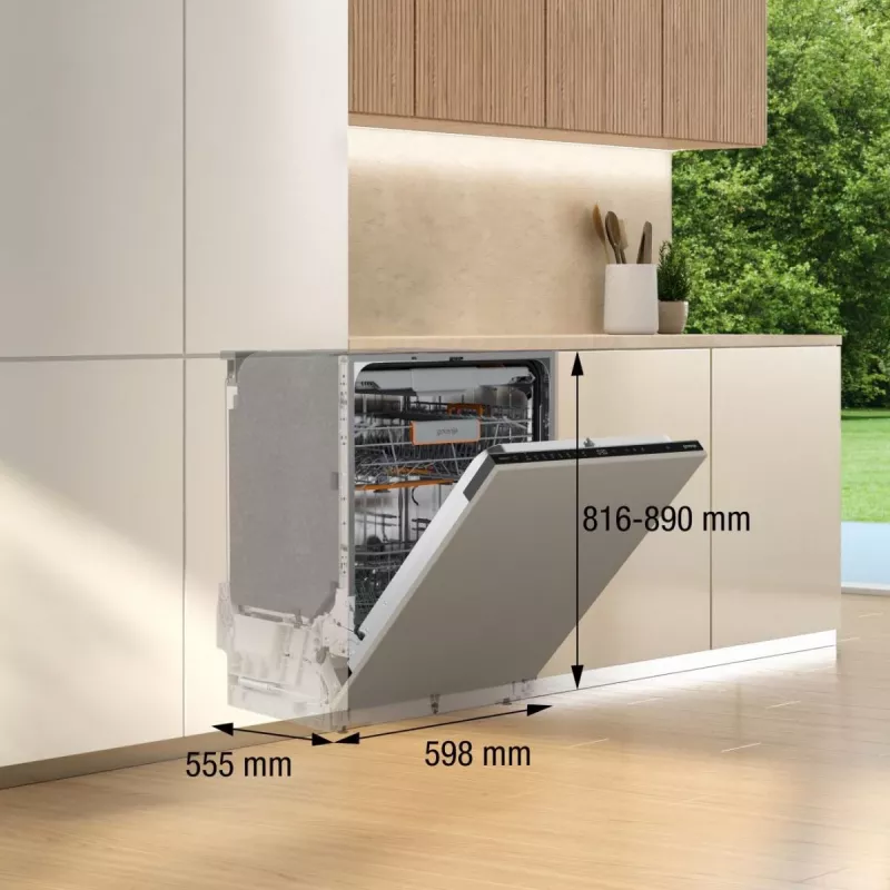 Gorenje GV663A66 plne integrovateľná 16 súprav riadu