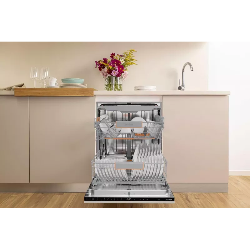 Gorenje GV663A66 plne integrovateľná 16 súprav riadu