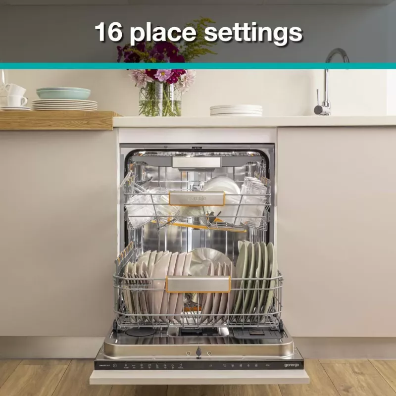Gorenje GV663A66 plne integrovateľná 16 súprav riadu