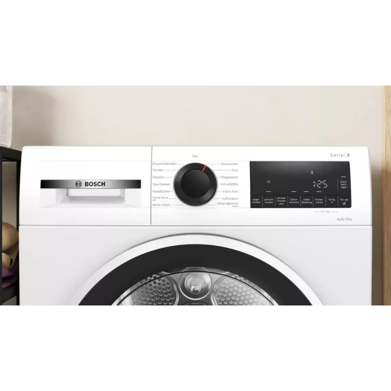 Bosch Serie 6 WQG241001 sušička bielizne voľne stojaca predné plnenie 9 kg biela