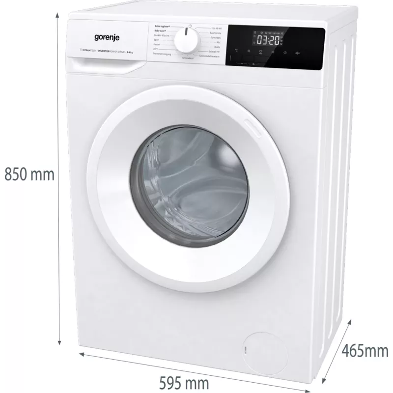 Gorenje WNHPI62SCPS/DE práčka predné plnenie 6 kg 1200 ot/min biela