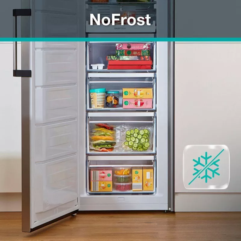 Gorenje mraznička FN619DAXL6 BK065B, 280 L, 12,6 kg/24h, SN-N, No-Frost systém, D, sivá