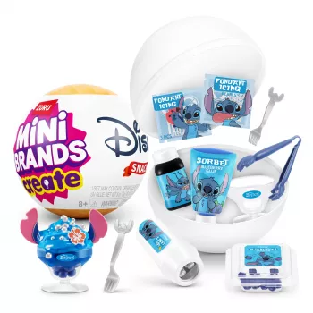 Mini Brands Create Disney Snacks séria 1 kapsula, kuchyňa, 8 rok(ov), batérie súčasťou, LR44, viacfarebná