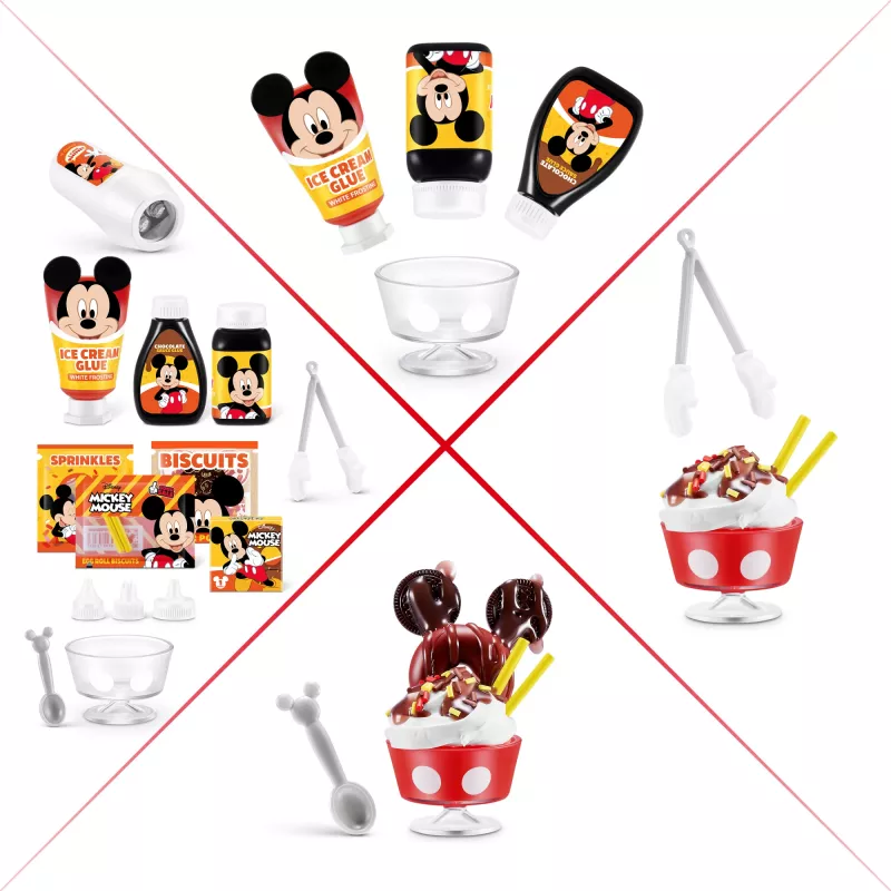 Mini Brands Create Disney Snacks séria 1 kapsula, kuchyňa, 8 rok(ov), batérie súčasťou, LR44, viacfarebná