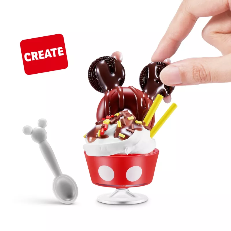 Mini Brands Create Disney Snacks séria 1 kapsula, kuchyňa, 8 rok(ov), batérie súčasťou, LR44, viacfarebná