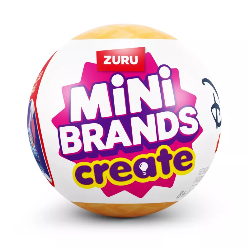 Mini Brands Create Disney Snacks séria 1 kapsula, kuchyňa, 8 rok(ov), batérie súčasťou, LR44, viacfarebná