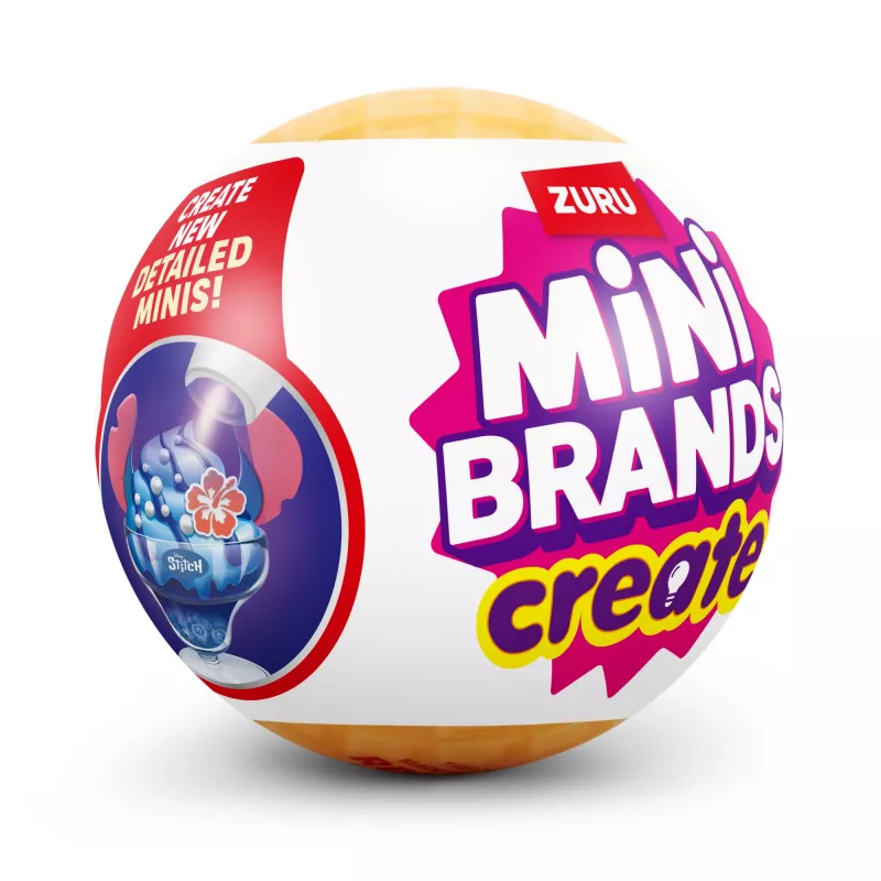 Mini Brands Create Disney Snacks séria 1 kapsula, kuchyňa, 8 rok(ov), batérie súčasťou, LR44, viacfarebná