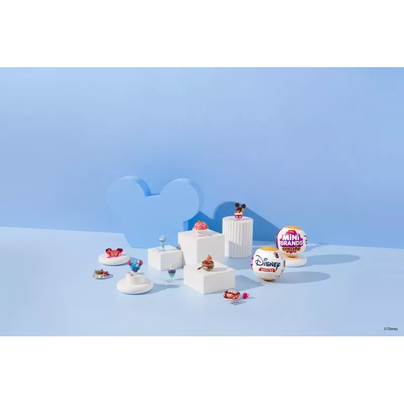 Mini Brands Create Disney Snacks séria 1 kapsula, kuchyňa, 8 rok(ov), batérie súčasťou, LR44, viacfarebná