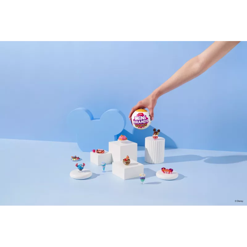 Mini Brands Create Disney Snacks séria 1 kapsula, kuchyňa, 8 rok(ov), batérie súčasťou, LR44, viacfarebná