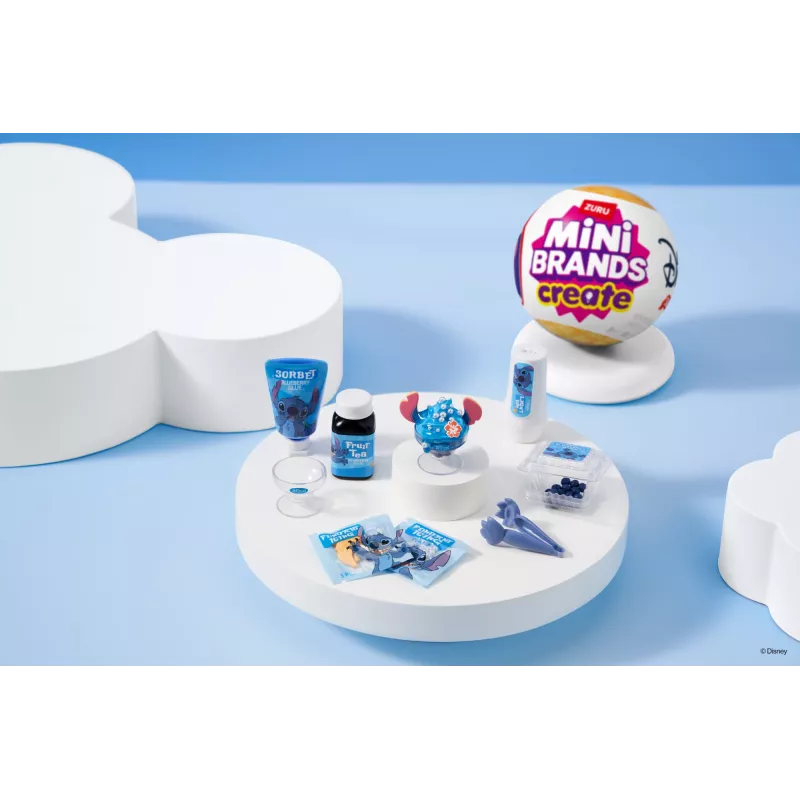 Mini Brands Create Disney Snacks séria 1 kapsula, kuchyňa, 8 rok(ov), batérie súčasťou, LR44, viacfarebná