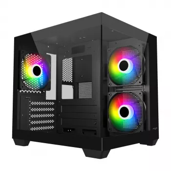 Fortron FSP Geh Mini S140 BA micro-ATX / M-ITX PC skriňa, ARGB, čierna