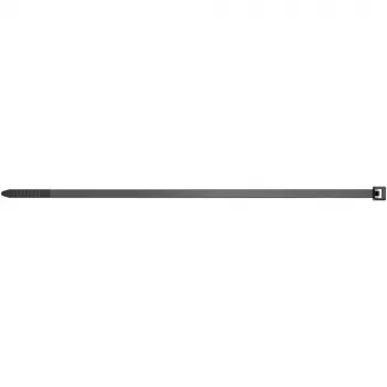 Káblové viazačky s bočným vstupom FISCHER 37573 — nylon, 200 mm × 3,6 mm, čierna, 100 kusov