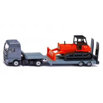 Siku MAN nákladné auto s buldozérom, model nákladného auta/prívesu, 1:87, MAN, sivá, červená, Čína