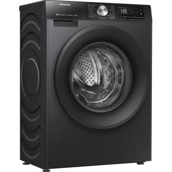 Hisense WD3S8043BB3 práčka so sušičkou voľne stojaca predné plnenie čierna