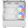 Skriňa typu tower pre PC AEROCOOL Viewport Mini-G-WT-v4 ARGB s dvoma tvrdenými sklenenými panelmi, biela