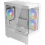 Skriňa typu tower pre PC AEROCOOL Viewport Mini-G-WT-v4 ARGB s dvoma tvrdenými sklenenými panelmi, biela