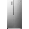 Gorenje Side by Side NRS917E41X SI, voľne stojaca, American Door, sivá, 2 dvere, Touch, LED