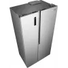Gorenje Side by Side NRS917E41X SI, voľne stojaca, American Door, sivá, 2 dvere, Touch, LED