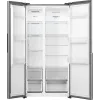 Gorenje Side by Side NRS917E41X SI, voľne stojaca, American Door, sivá, 2 dvere, Touch, LED