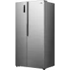 Gorenje Side by Side NRS917E41X SI, voľne stojaca, American Door, sivá, 2 dvere, Touch, LED