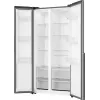Gorenje Side by Side NRS917E41X SI, voľne stojaca, American Door, sivá, 2 dvere, Touch, LED