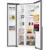 Gorenje Side by Side NRS917E41X SI, voľne stojaca, American Door, sivá, 2 dvere, Touch, LED