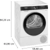 Siemens iQ500 WQ33G2D41 sušička bielizne voľne stojaca predné plnenie 9 kg biela