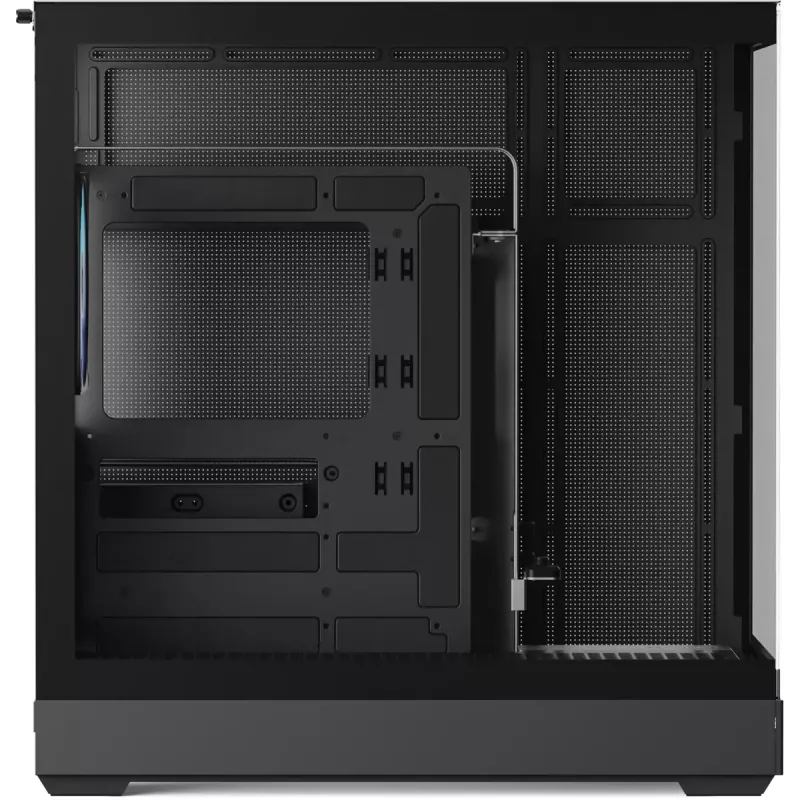 Skriňa tower APNX V2-F-BK-v1 s tromi tvrdenými sklenenými panelmi, čierna