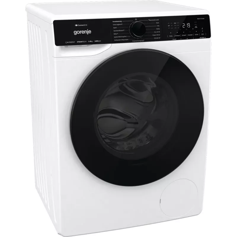 Gorenje WPNA84A2TS práčka s predným plnením 8 kg 1400 ot/min čierna, biela