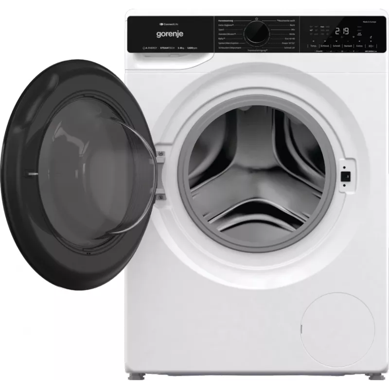 Gorenje WPNA84A2TS práčka s predným plnením 8 kg 1400 ot/min čierna, biela