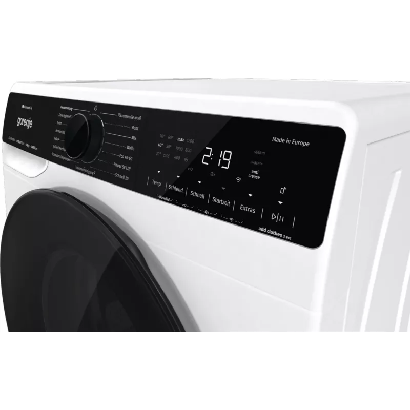 Gorenje WPNA84A2TS práčka s predným plnením 8 kg 1400 ot/min čierna, biela