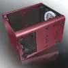 RAIJINTEK METIS PLUS Mini Tower PC skriňa červená — Mini-ITX, 1x 3,5-palcový slot, 4x 2,5-palcové sloty, 120-mm ventilátor