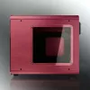 RAIJINTEK METIS PLUS Mini Tower PC skriňa červená — Mini-ITX, 1x 3,5-palcový slot, 4x 2,5-palcové sloty, 120-mm ventilátor