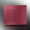 RAIJINTEK METIS PLUS Mini Tower PC skriňa červená — Mini-ITX, 1x 3,5-palcový slot, 4x 2,5-palcové sloty, 120-mm ventilátor