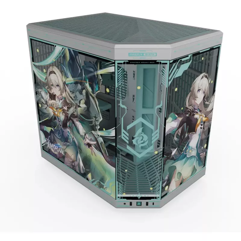 Počítačová skriňa HYTE Y70 Firefly Edition tvrdené sklo — Mid-Tower kompatibilná s ATX