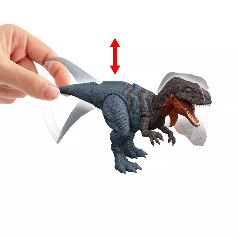 Jurassic World Rebirth Wild Roar Abelisaurus dinosaurová hračka, útok ovládaný chvostom a zvuk