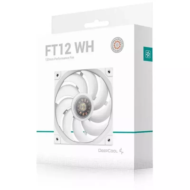 Skriňový ventilátor DeepCool FT12 WH 120 x 120 x 25 mm, biely, 120 mm