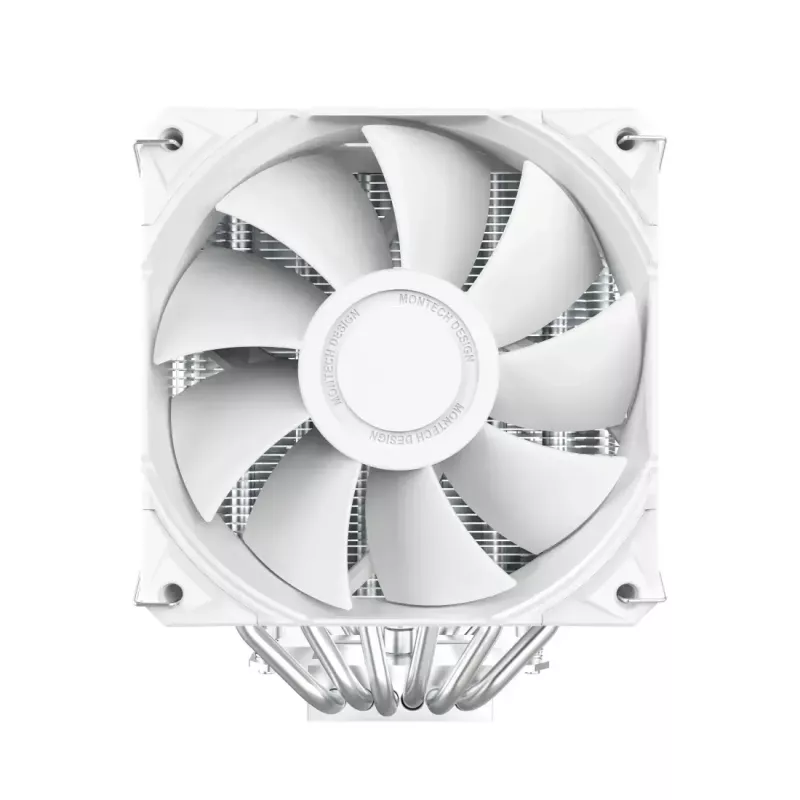 CPU chladič Montech NX600 (biela) s 120 mm ventilátorom, kompatibilný vzduchový chladič pre stolové procesory