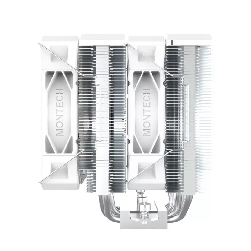 CPU chladič Montech NX600 (biela) s 120 mm ventilátorom, kompatibilný vzduchový chladič pre stolové procesory