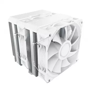 CPU chladič Montech NX600 (biela) s 120 mm ventilátorom, kompatibilný vzduchový chladič pre stolové procesory